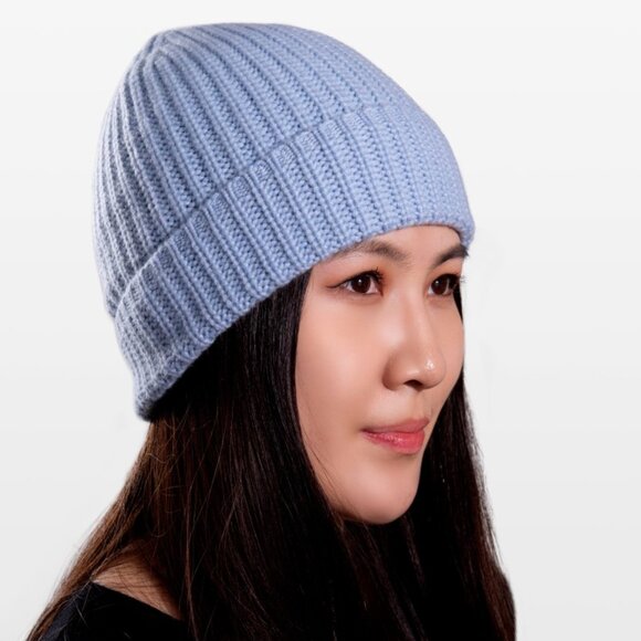 warm winter hat | 100 percent cashmere beanie | soft and lightweight | very warm - Picture 1 of 8